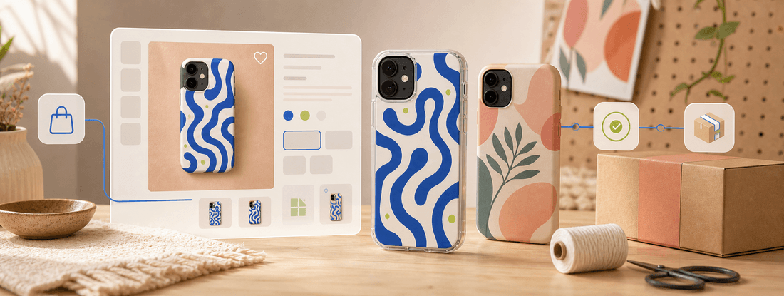 Custom printed mug representing a seller-designed Etsy print-on-demand product