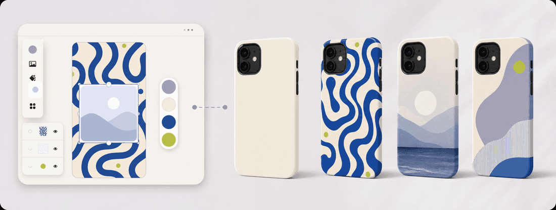 Personalized print-on-demand phone case product and order workflow