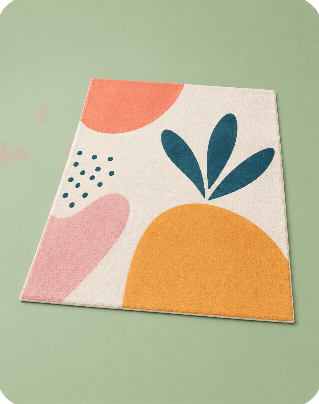 Custom printed home rug.