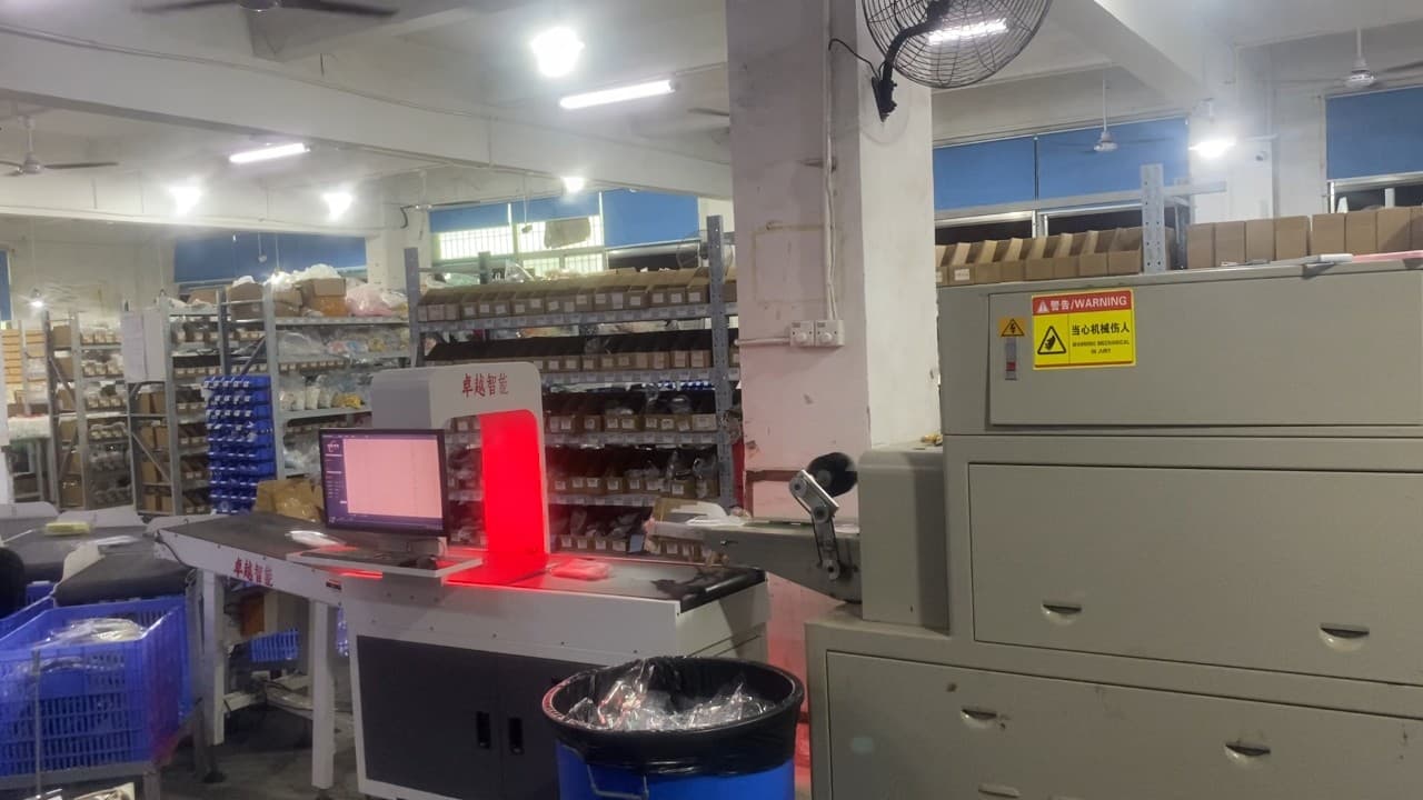 Custom products being prepared for packing and shipment